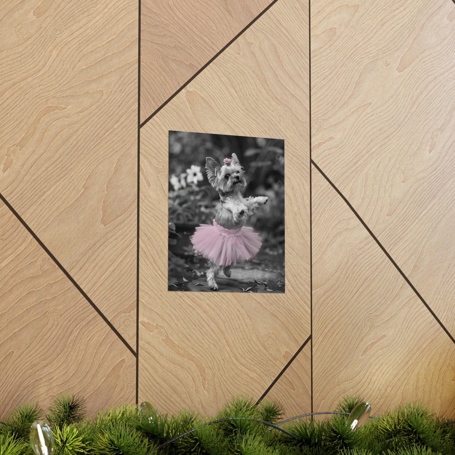 Yorkie Terrier Tutu, Yorkie Terrier Wall Art