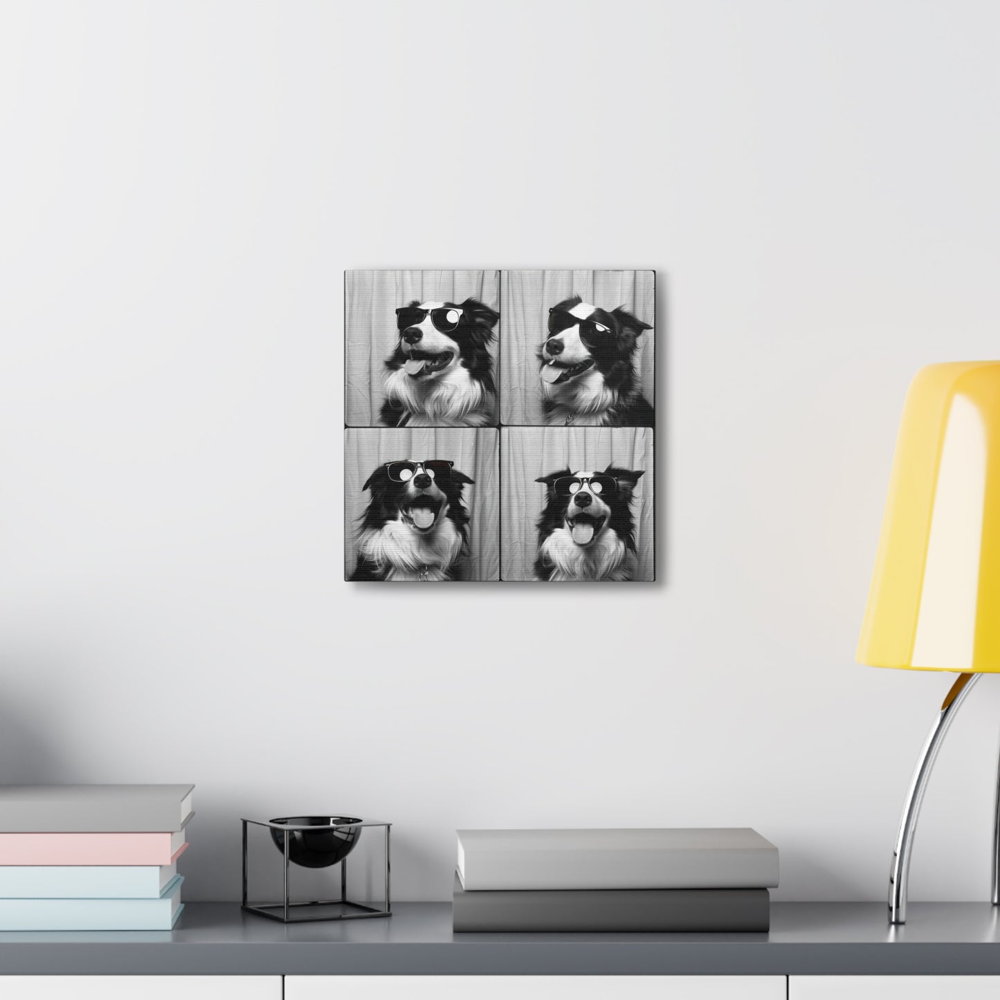Border Collie Photo Booth Canvas