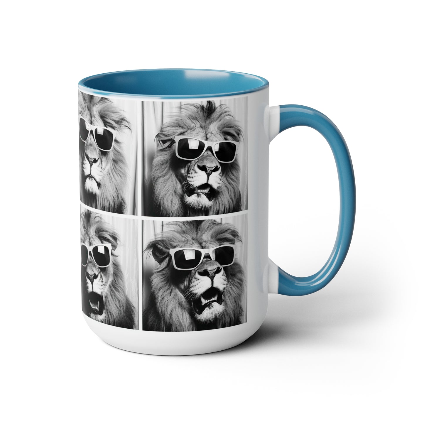Lion Photo Booth Accent Coffee Mug, 11oz