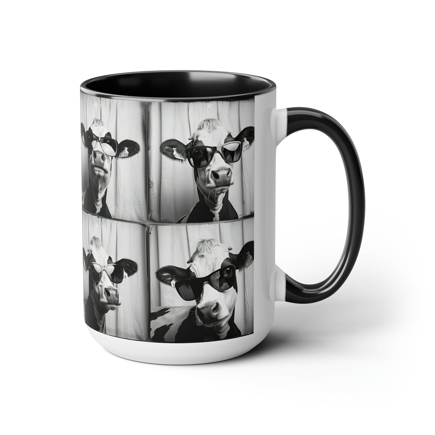 Cow Photo Booth Accent Coffee Mug, 11oz