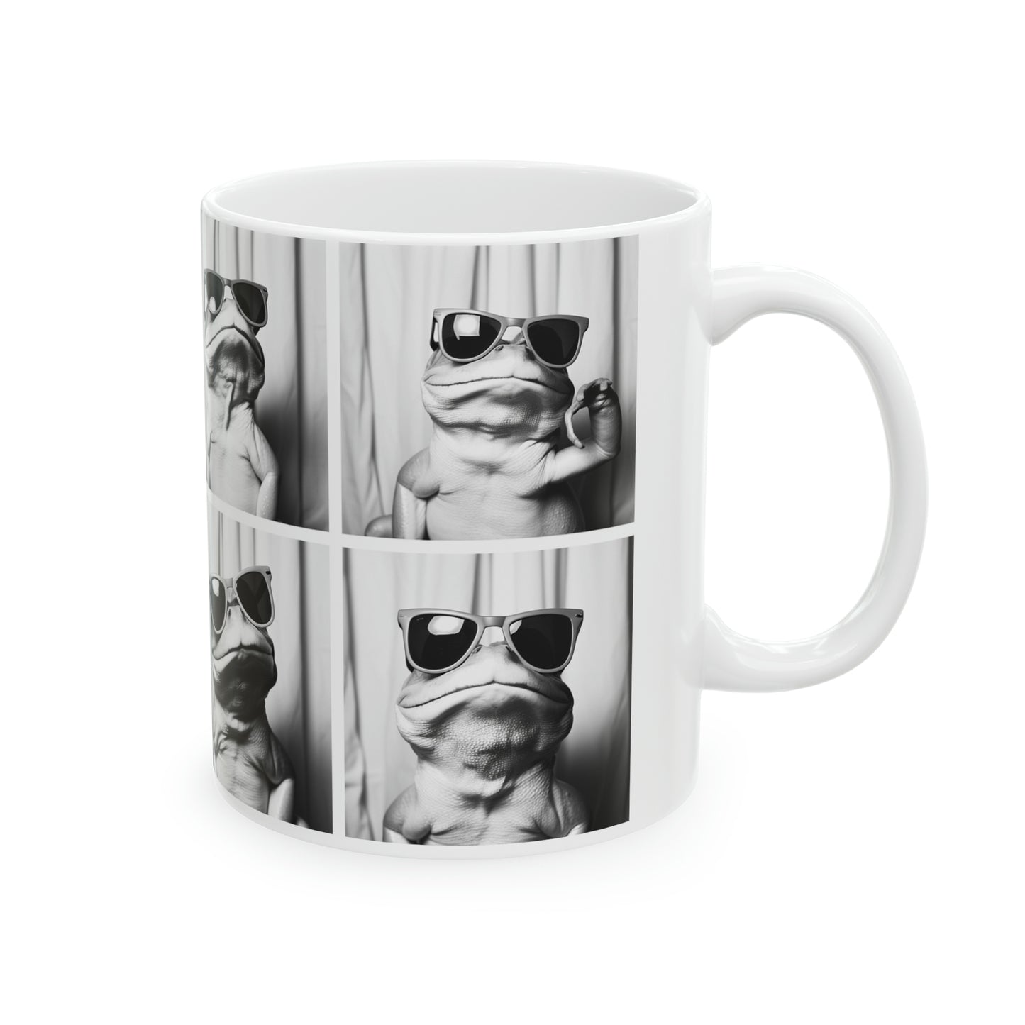 Frog Photo Booth Accent Coffee Mug, 11oz