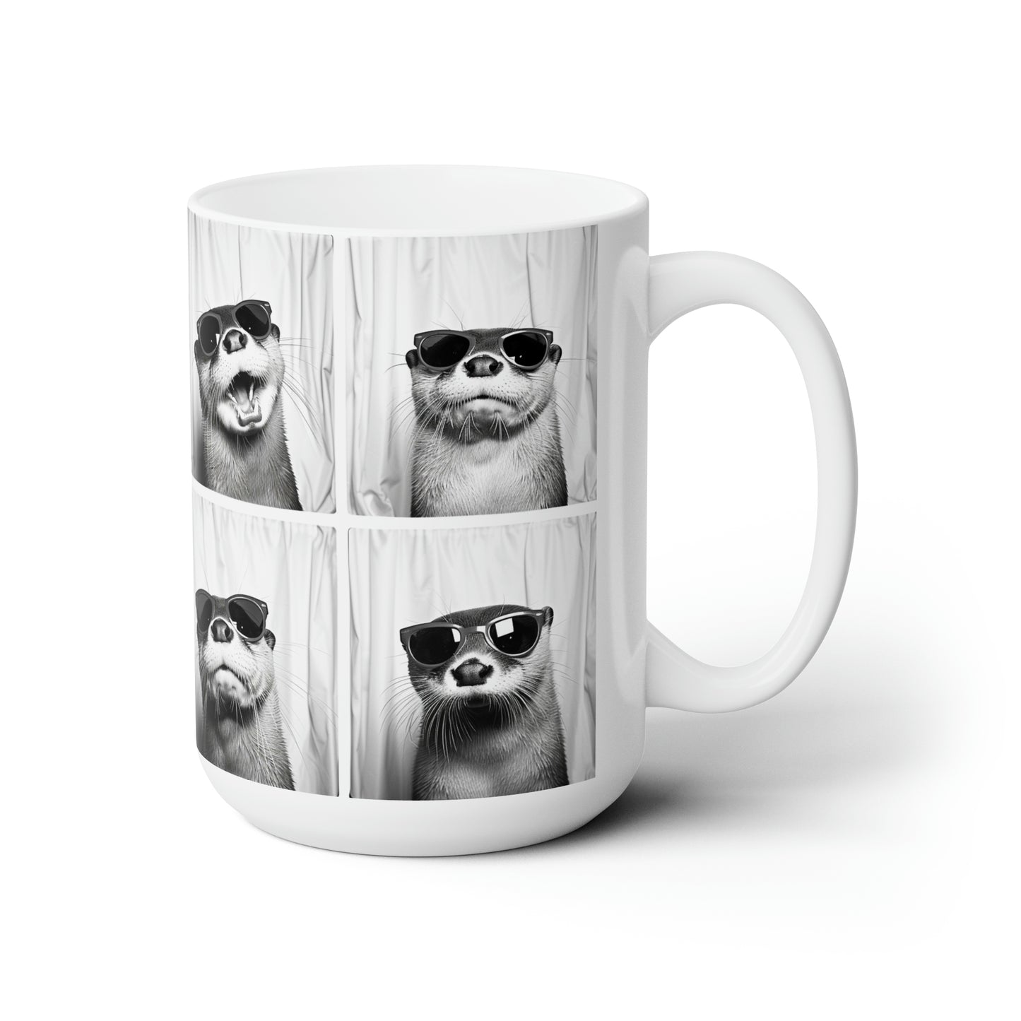 Otter Photo Booth Accent Coffee Mug, 11oz