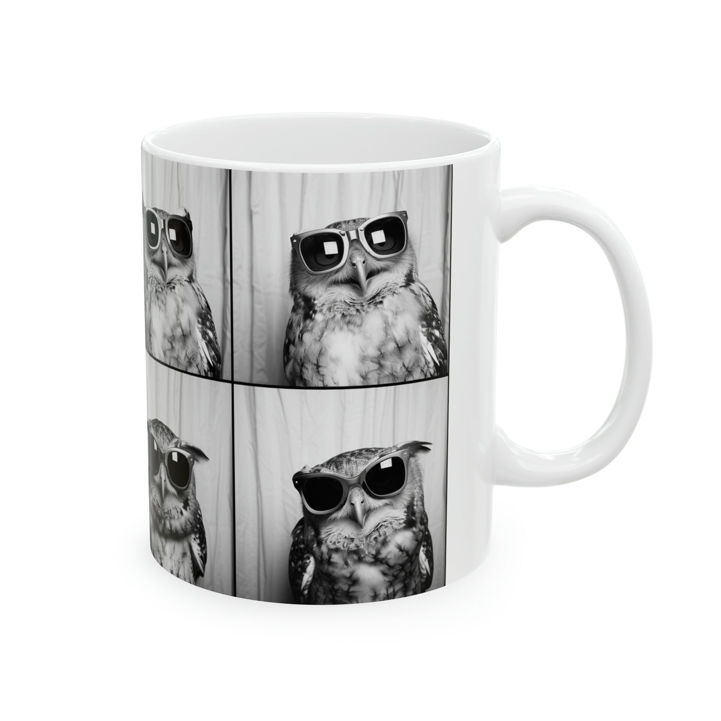 Owl Photo Booth Accent Coffee Mug, 11oz