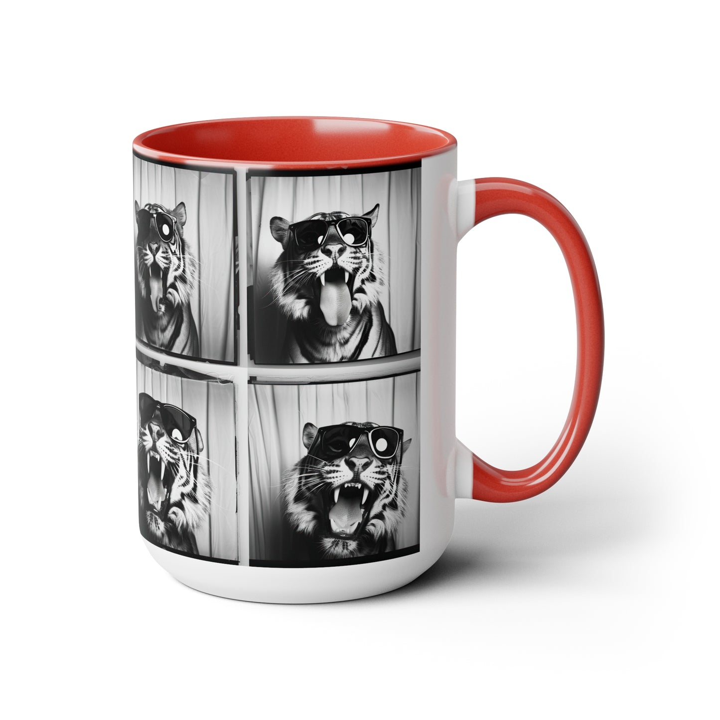 Tiger Photo Booth Accent Coffee Mug, 11oz