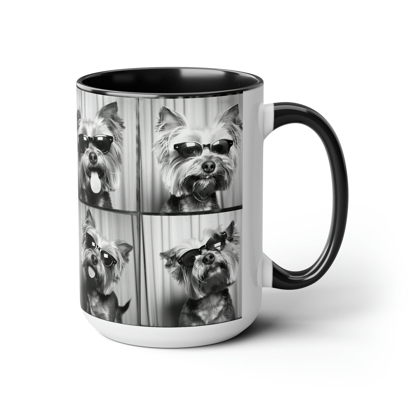 Yorkie Terrier  Photo Booth Accent Coffee Mug, 11oz