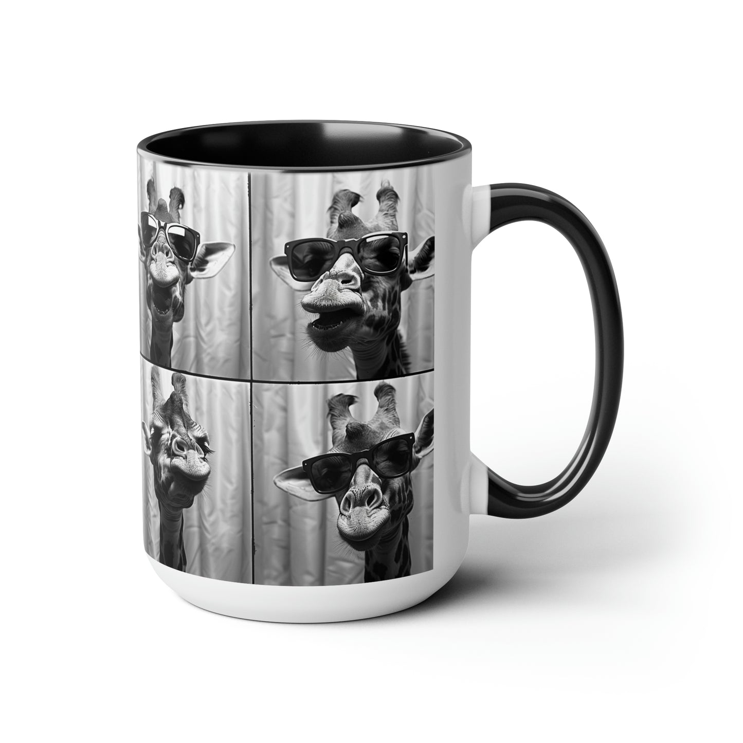 Giraffe Photo Booth Accent Coffee Mug, 11oz
