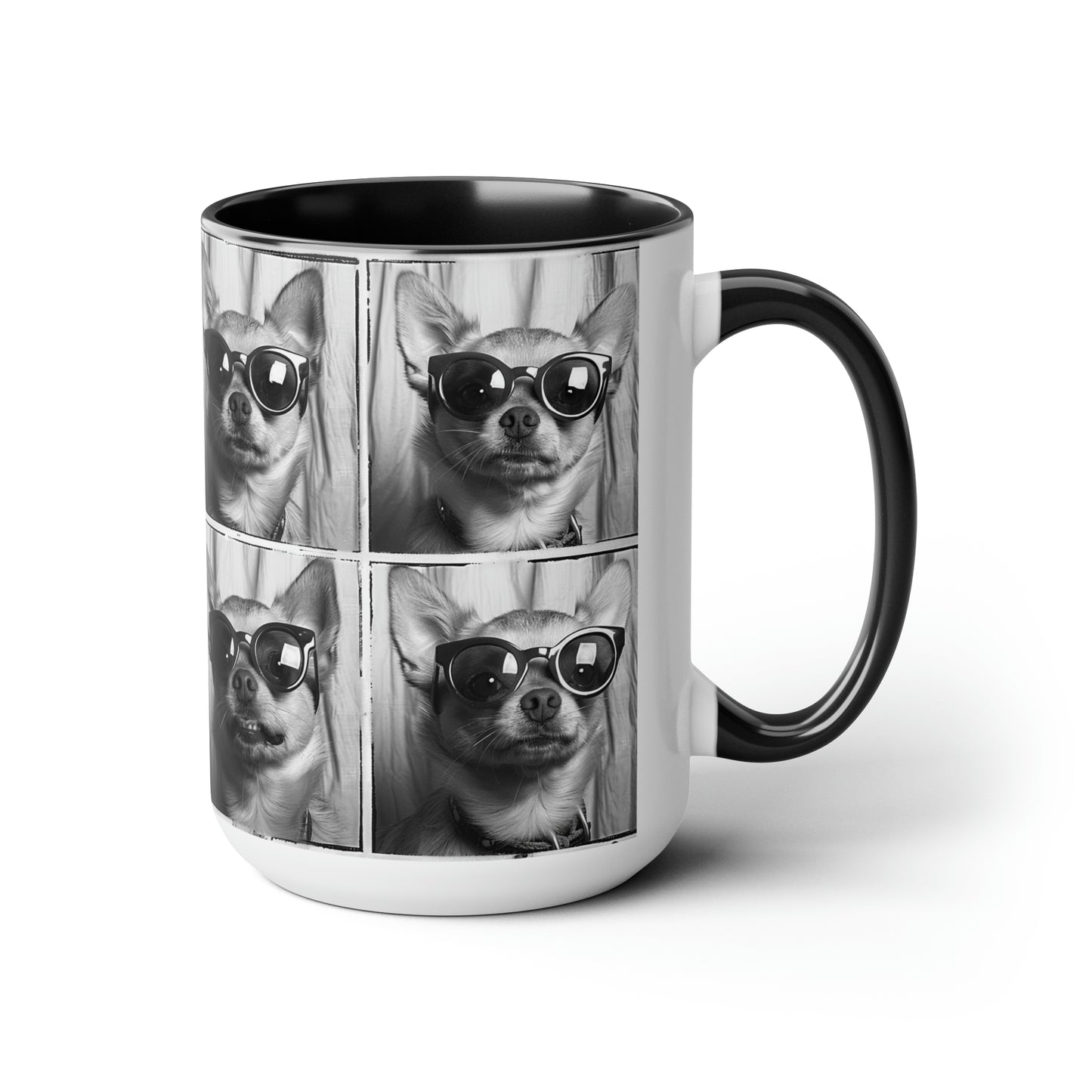 Chihuahua Photo Booth Accent Coffee Mug, 11oz