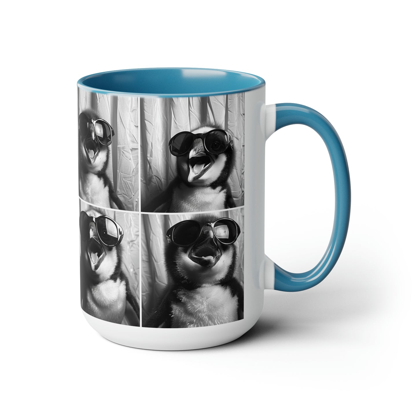 Penguen Photo Booth Accent Coffee Mug, 11oz