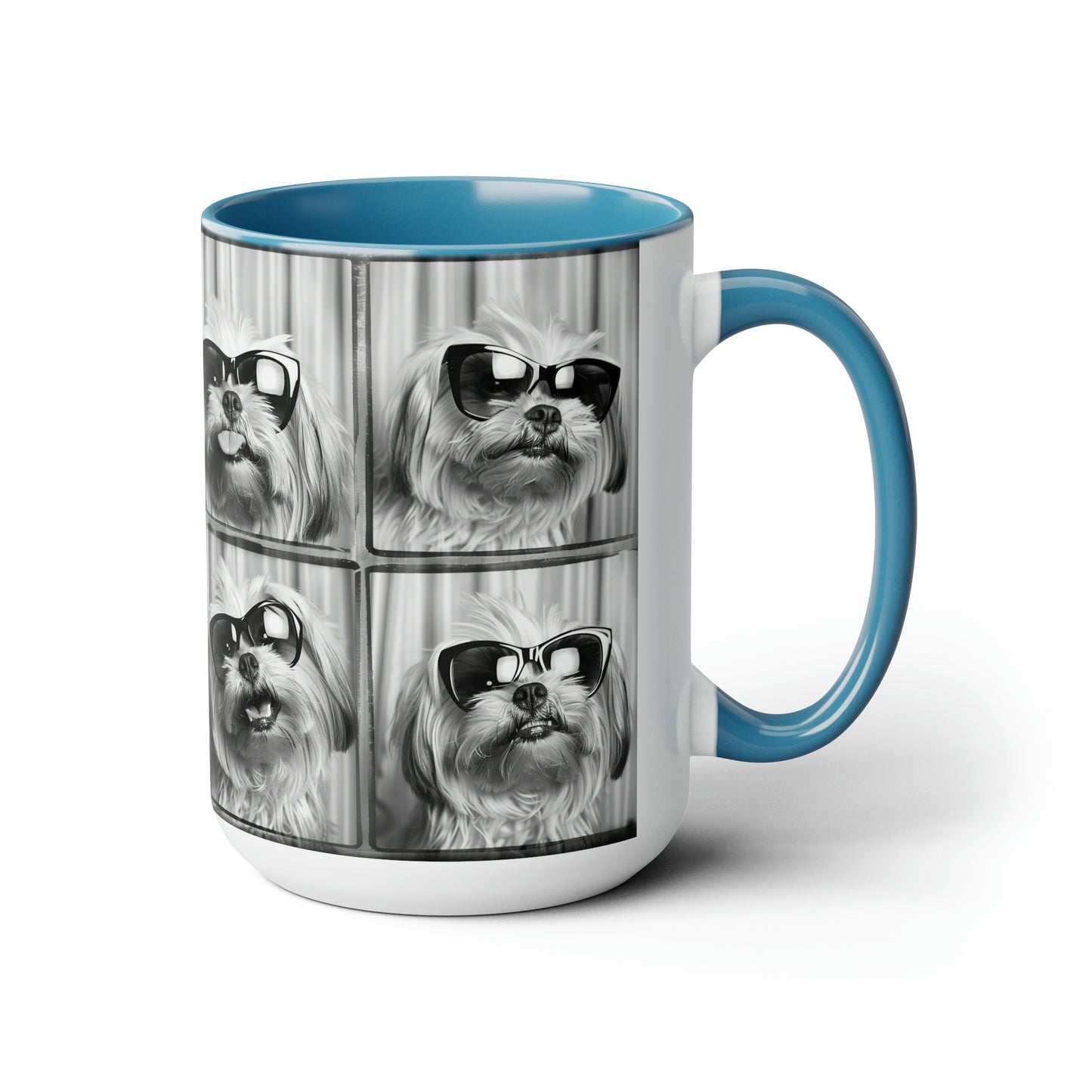 Shih Tzu Photo Booth Accent Coffee Mug, 11oz