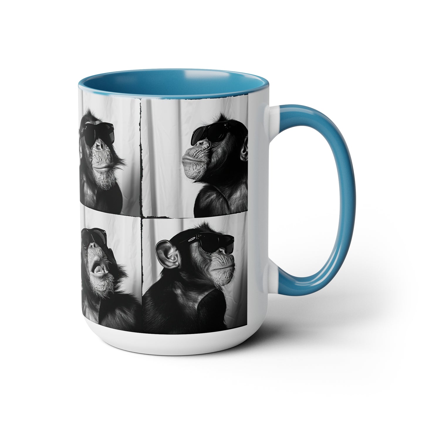 Monkey Photo Booth Accent Coffee Mug, 11oz