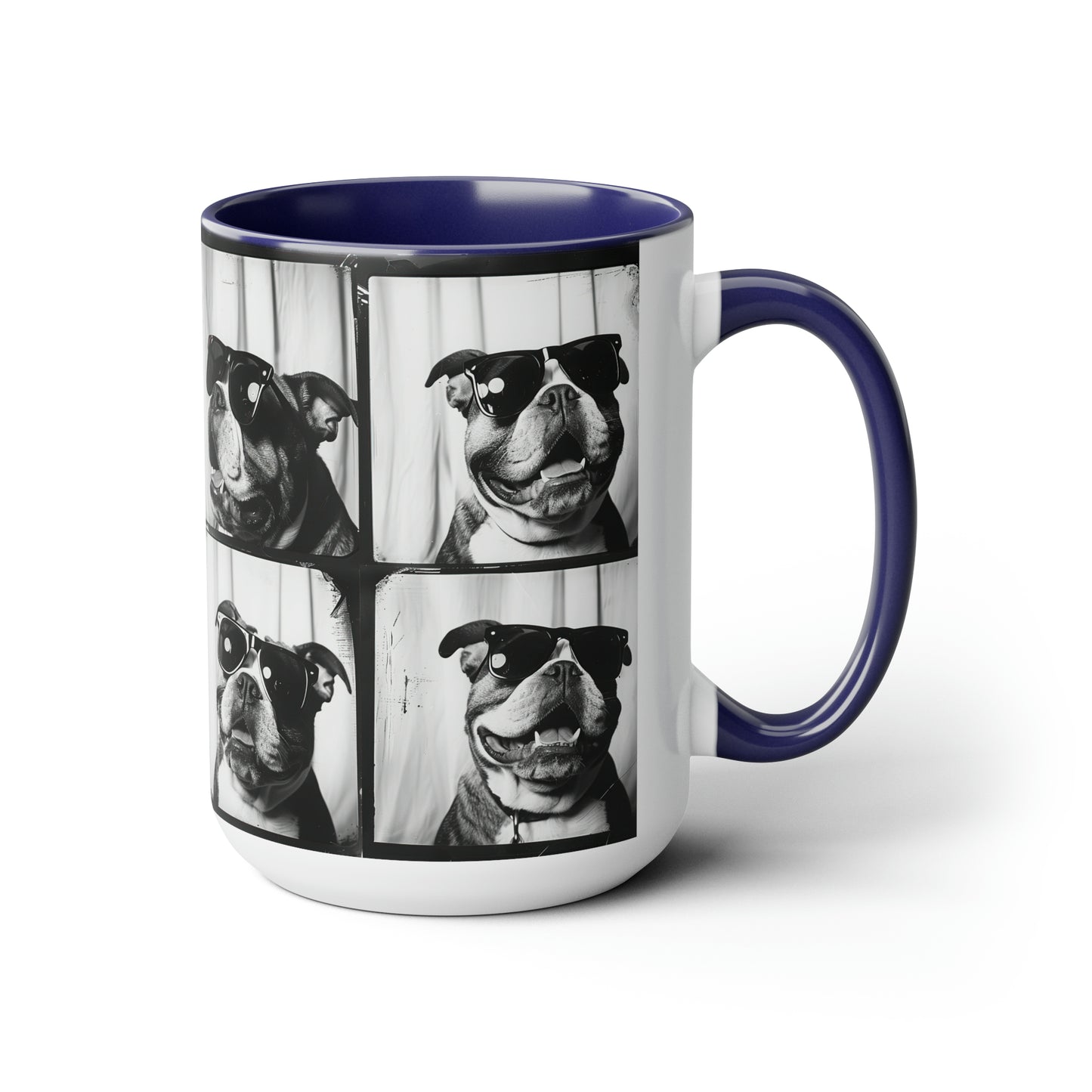 Bulldog Photo Booth Accent Coffee Mug, 11oz