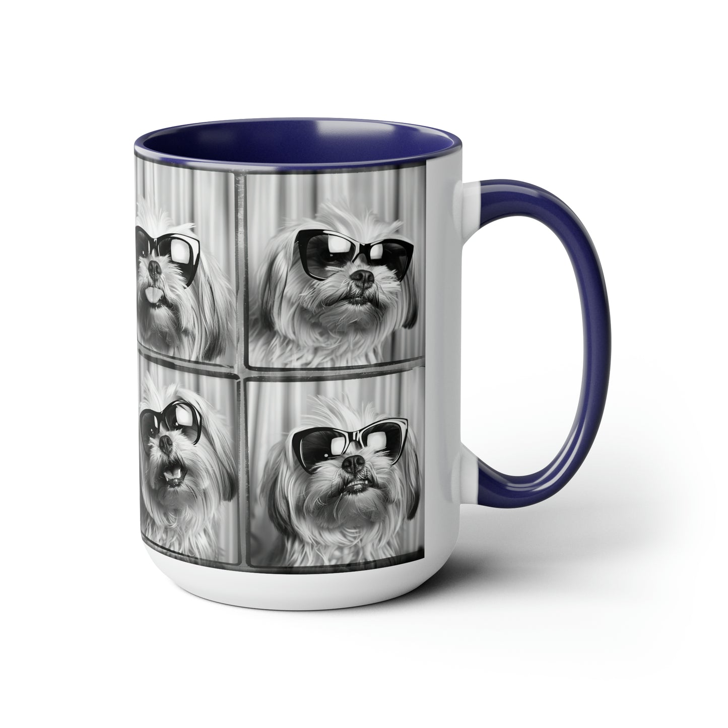 Shih Tzu Photo Booth Accent Coffee Mug, 11oz