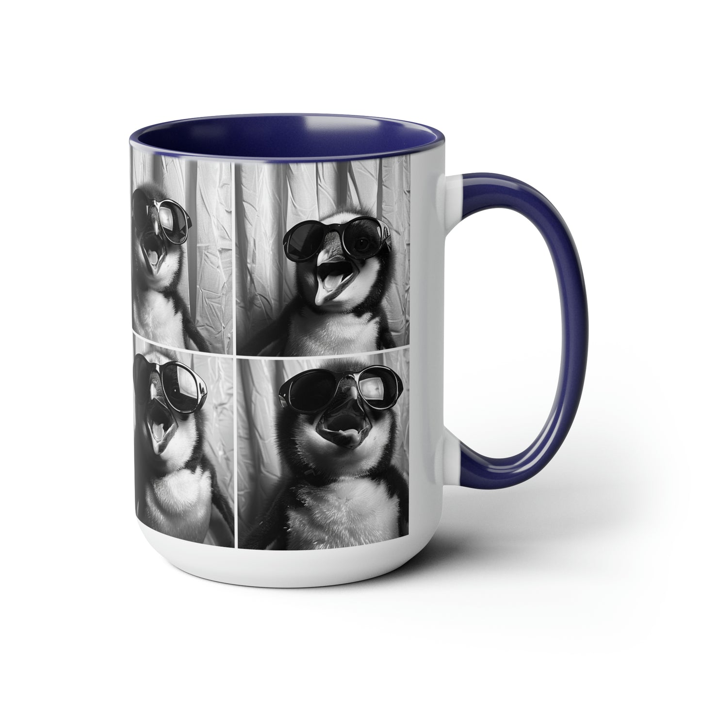 Penguen Photo Booth Accent Coffee Mug, 11oz