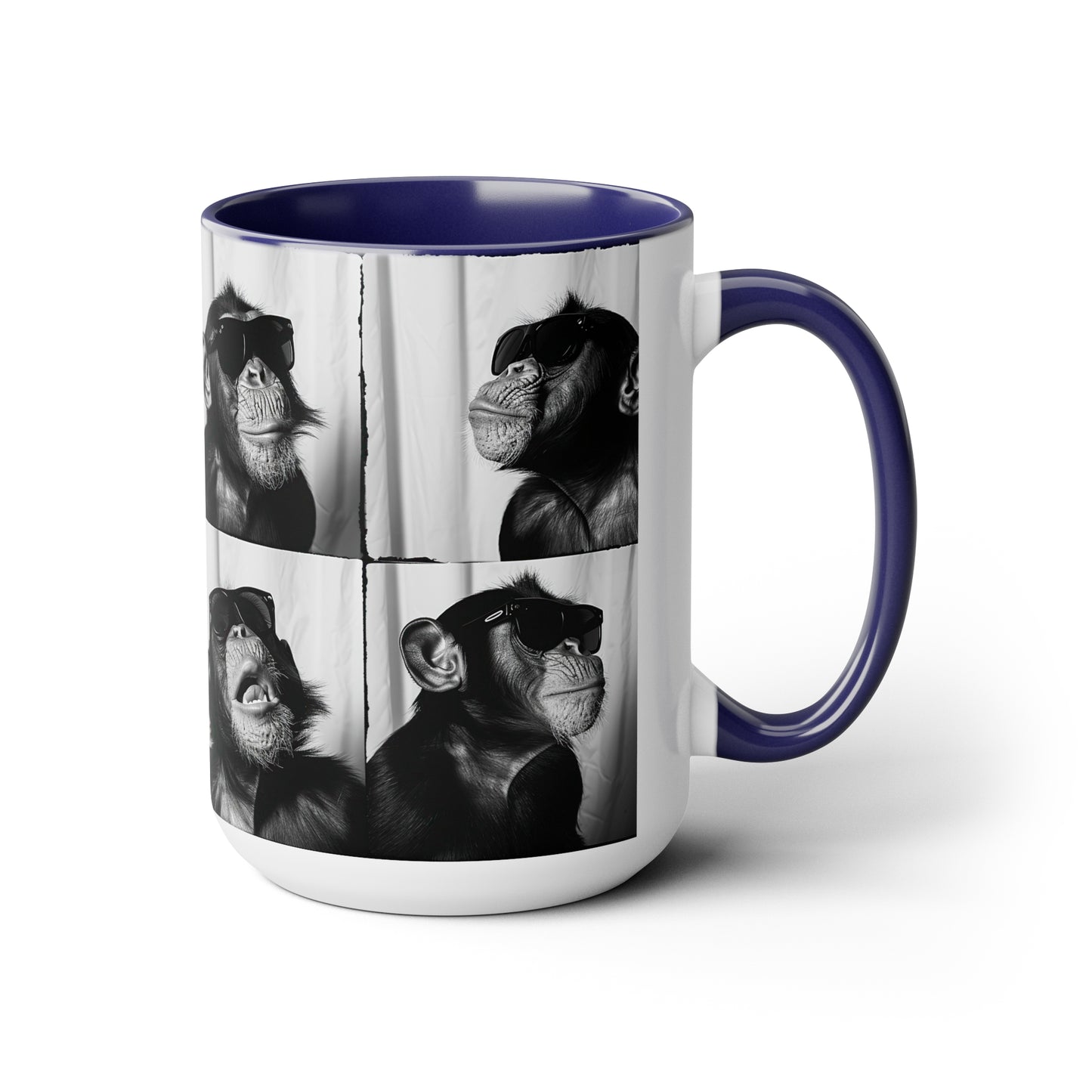 Monkey Photo Booth Accent Coffee Mug, 11oz