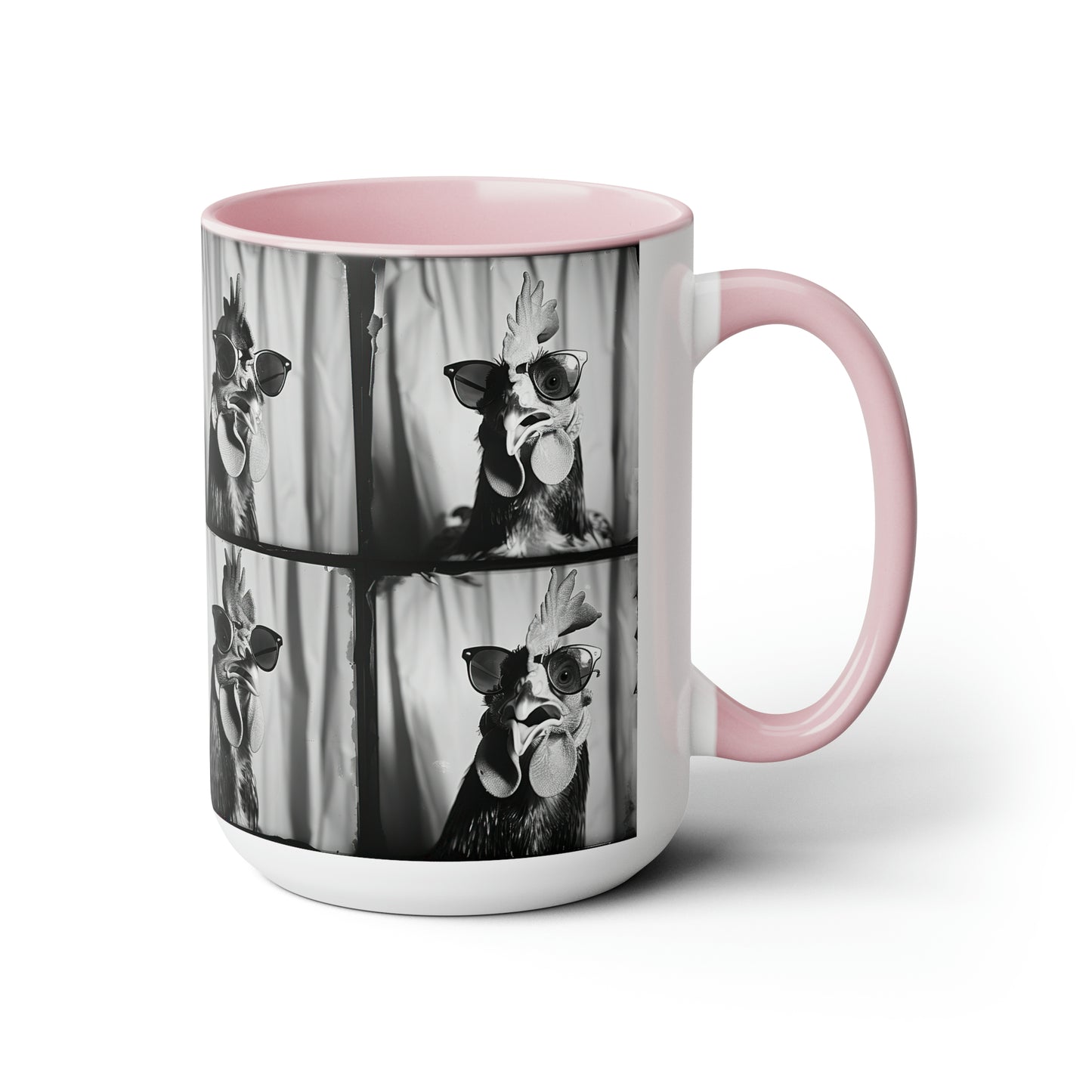 Chicken Photo Booth Accent Coffee Mug, 11oz
