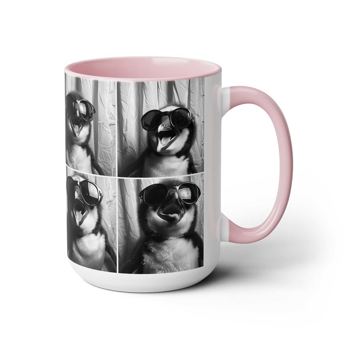 Penguen Photo Booth Accent Coffee Mug, 11oz
