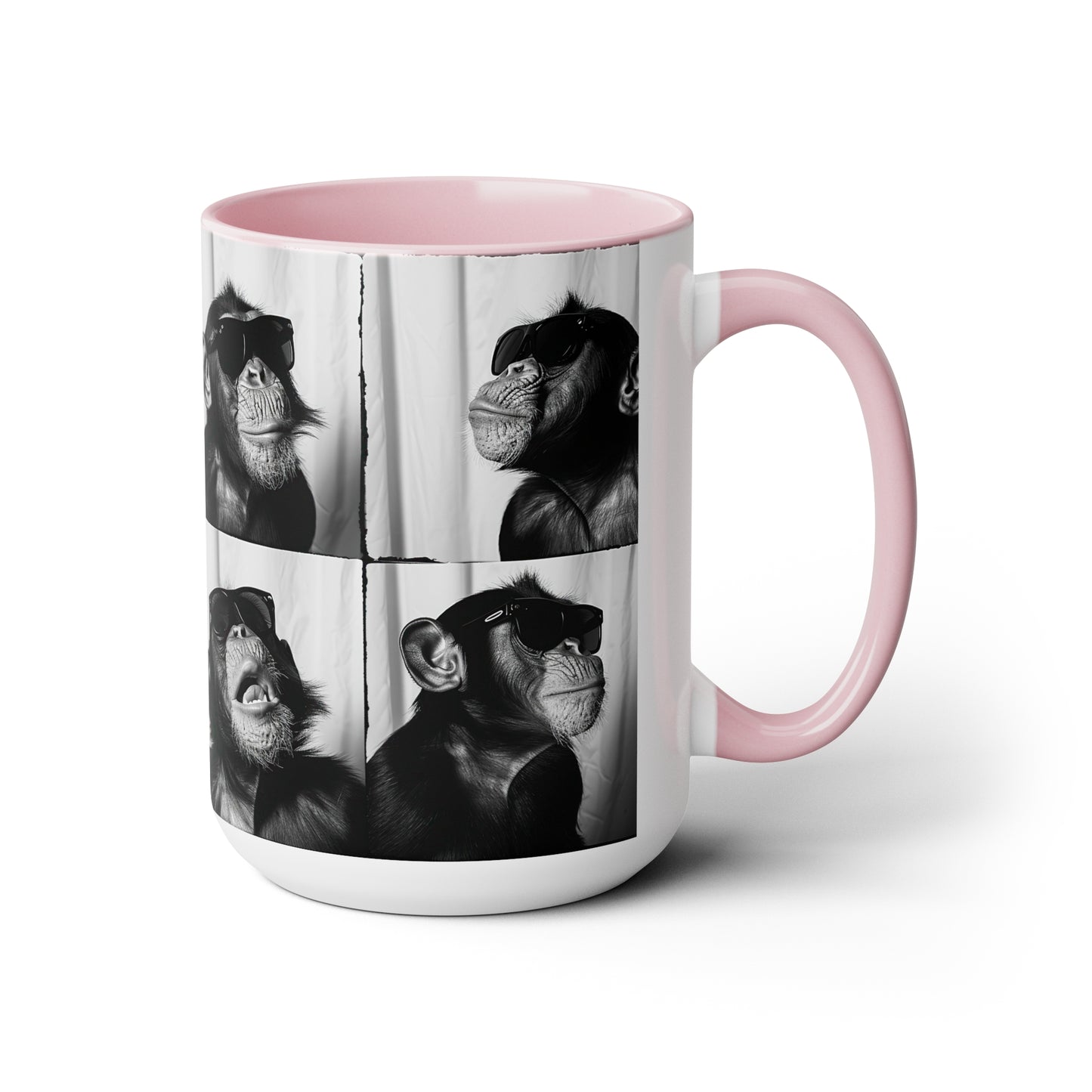 Monkey Photo Booth Accent Coffee Mug, 11oz