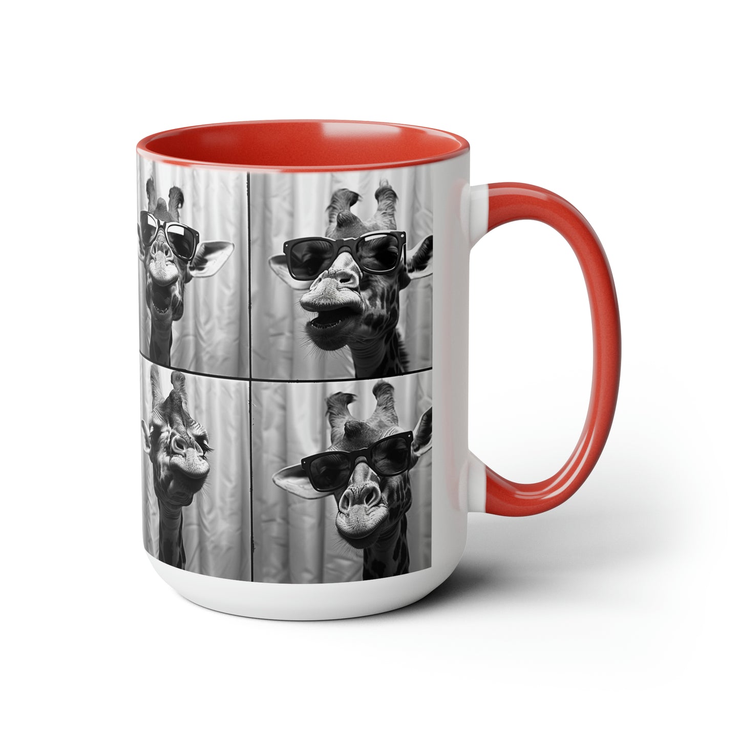 Giraffe Photo Booth Accent Coffee Mug, 11oz