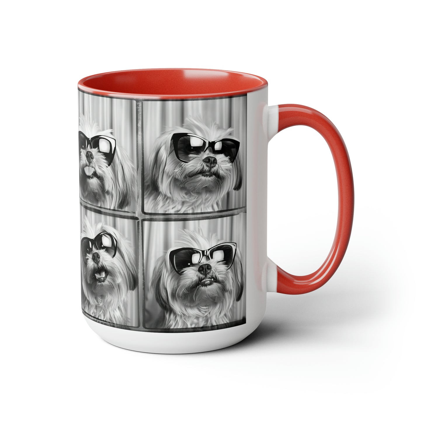 Shih Tzu Photo Booth Accent Coffee Mug, 11oz