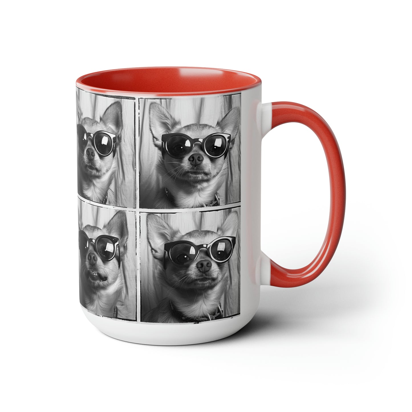 Chihuahua Photo Booth Accent Coffee Mug, 11oz