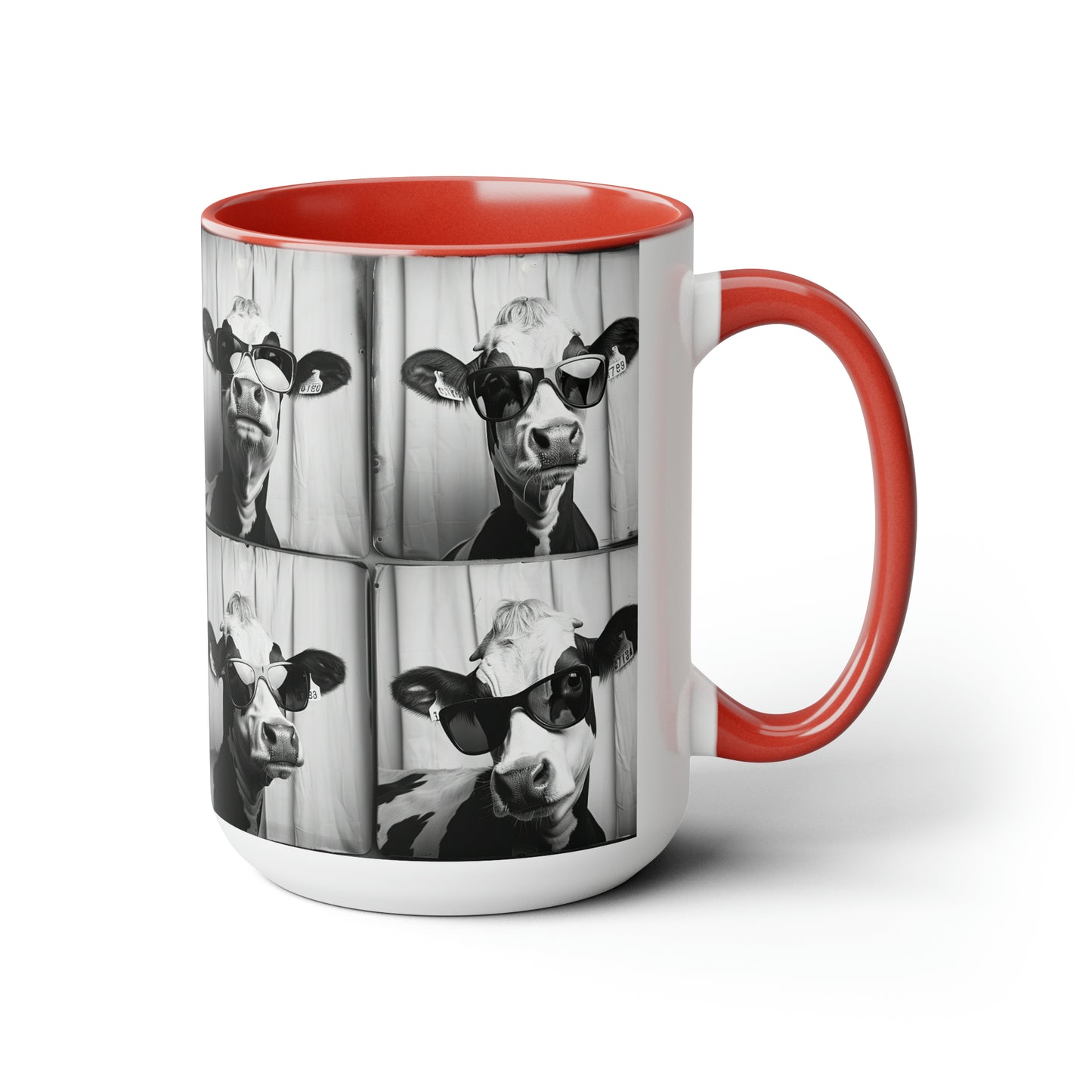 Cow Photo Booth Accent Coffee Mug, 11oz