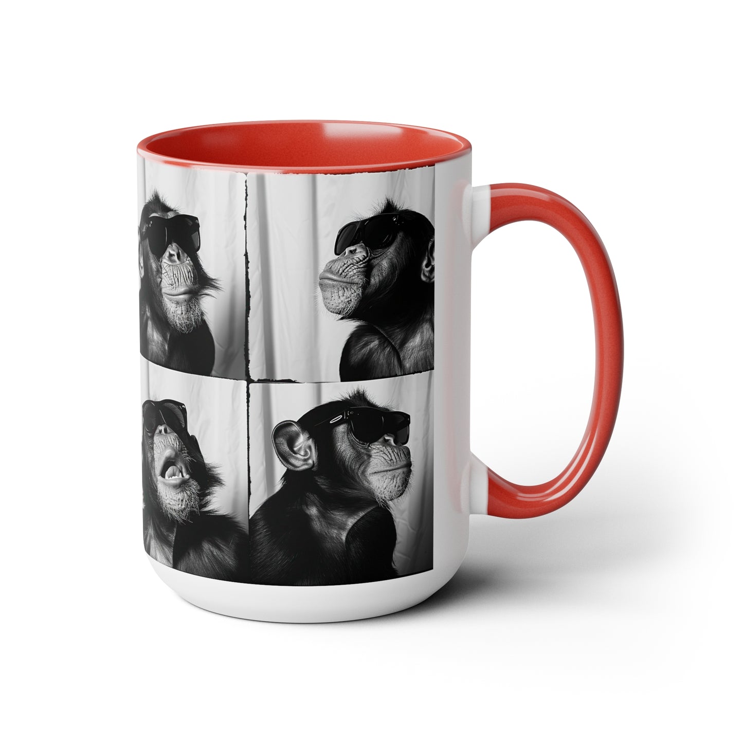 Monkey Photo Booth Accent Coffee Mug, 11oz