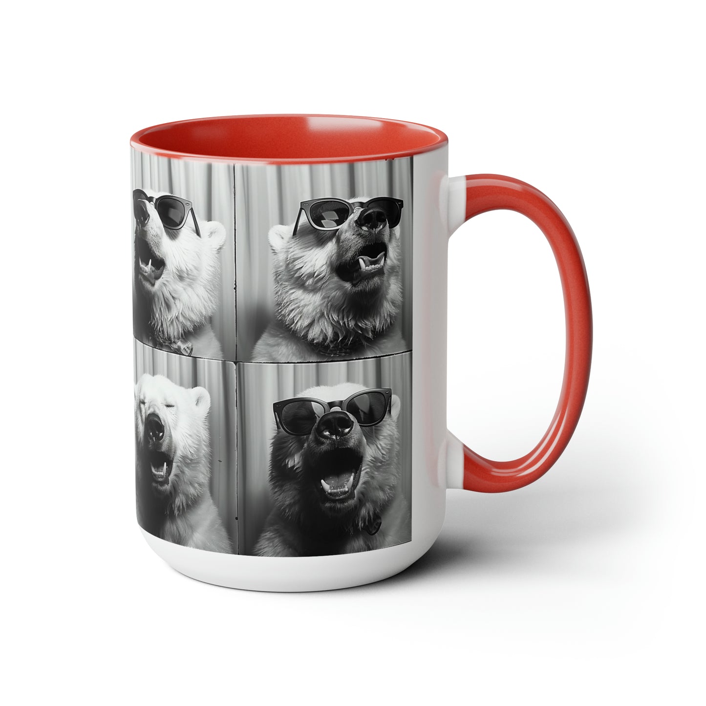 Polar Bear Photo Booth Accent Coffee Mug, 11oz