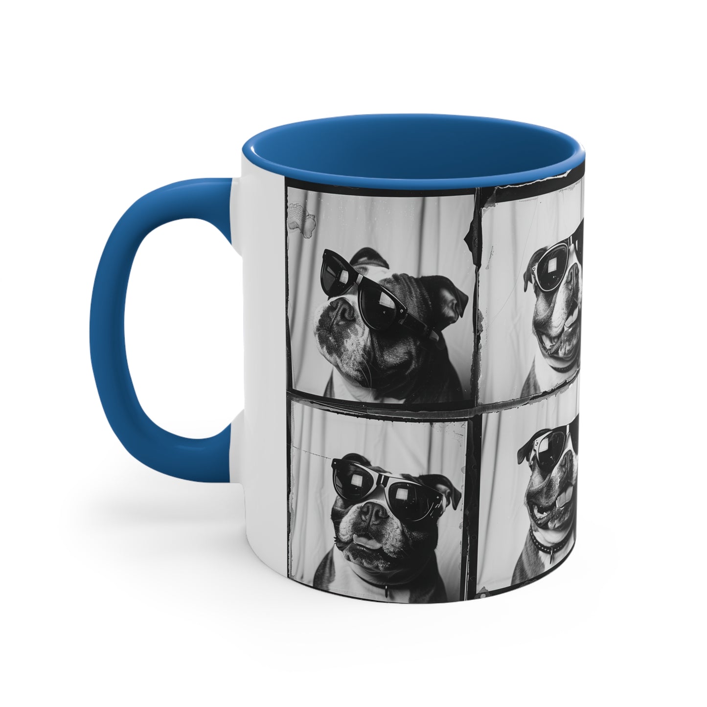 Bulldog Photo Booth Accent Coffee Mug, 11oz