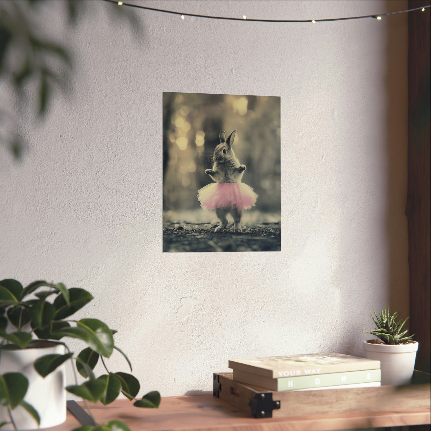 Rabbit Tutu, Rabbit Wall Art