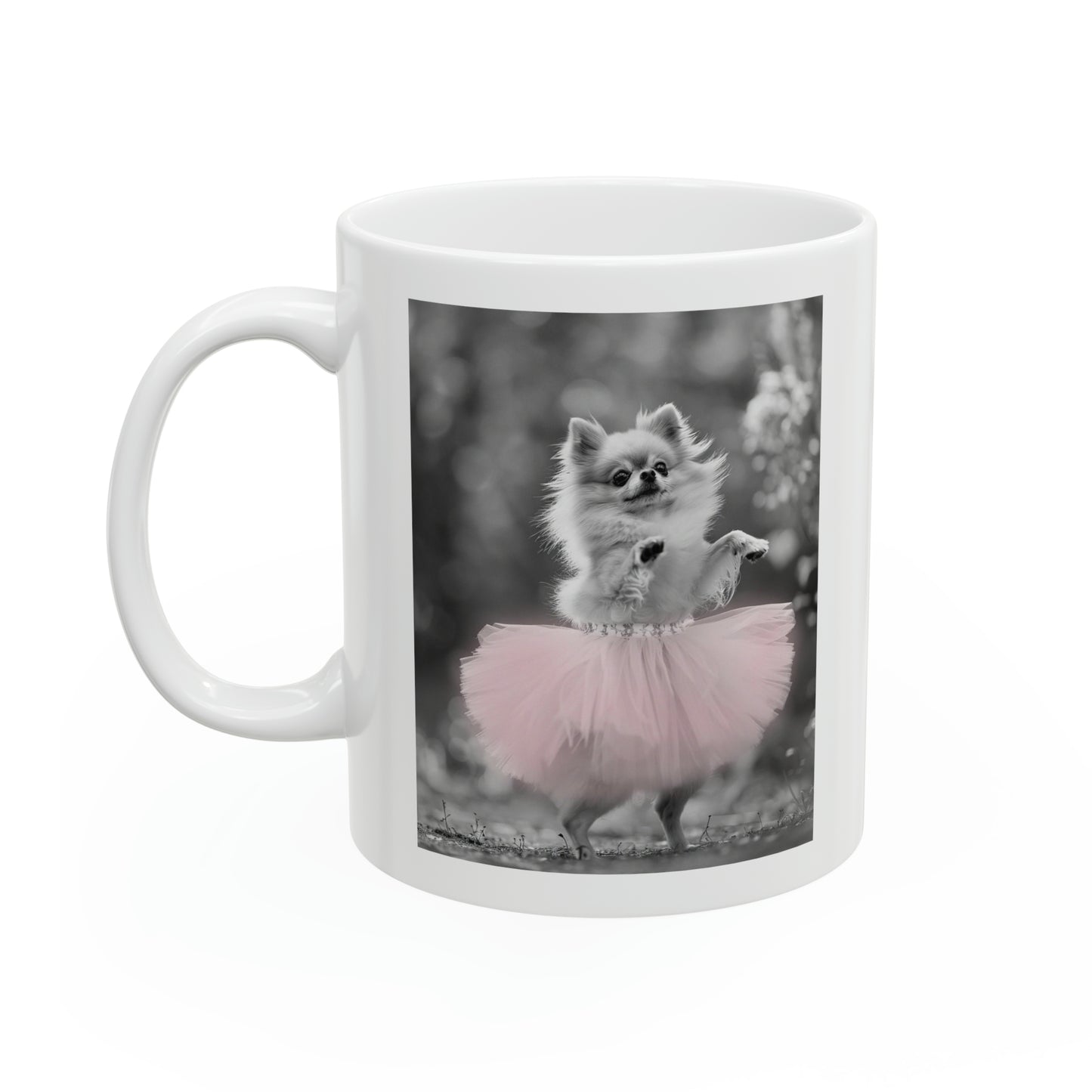 Pomeranian Tutu Ceramic Mug, 11oz