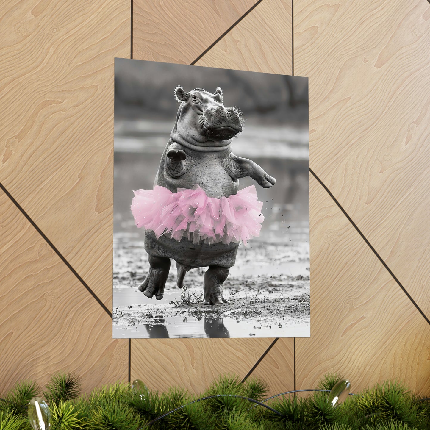 Hippo Tutu, Hippo Wall Art