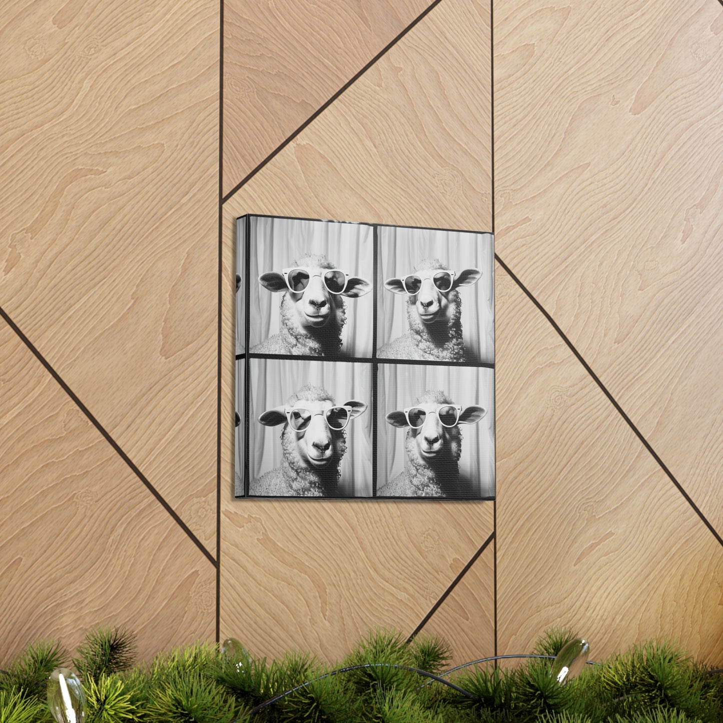 Sheep Photo Booth Canvas