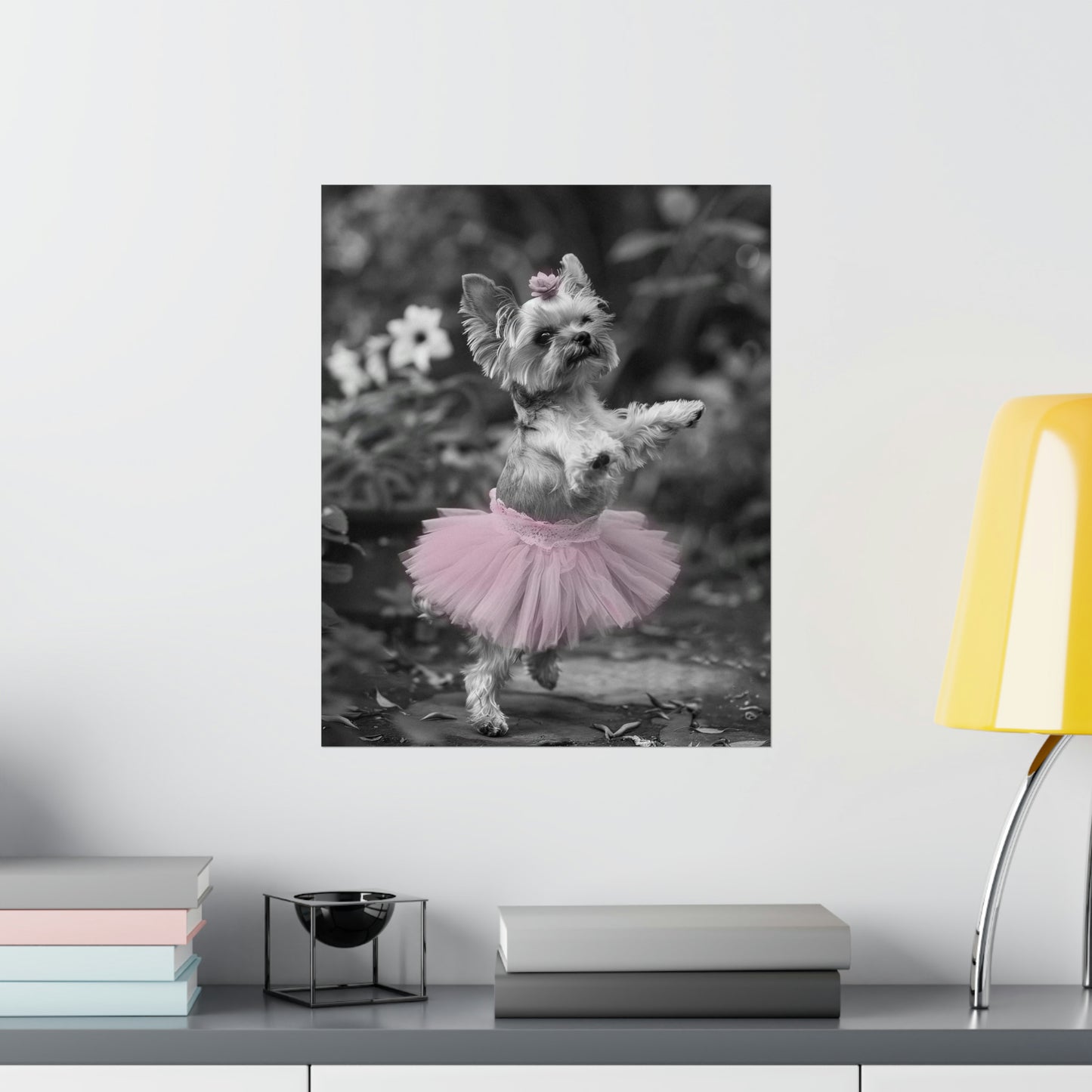 Yorkie Terrier Tutu, Yorkie Terrier Wall Art