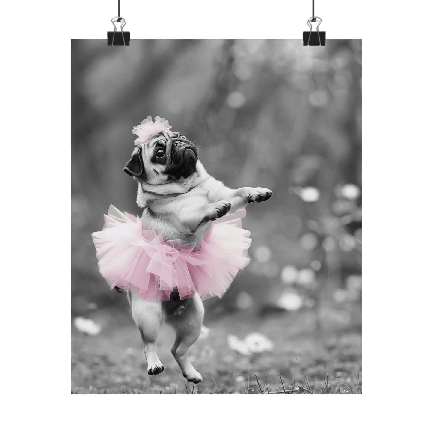 Pug Tutu, Pug Wall Art