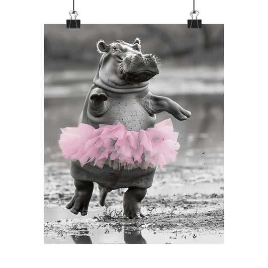 Hippo Tutu, Hippo Wall Art