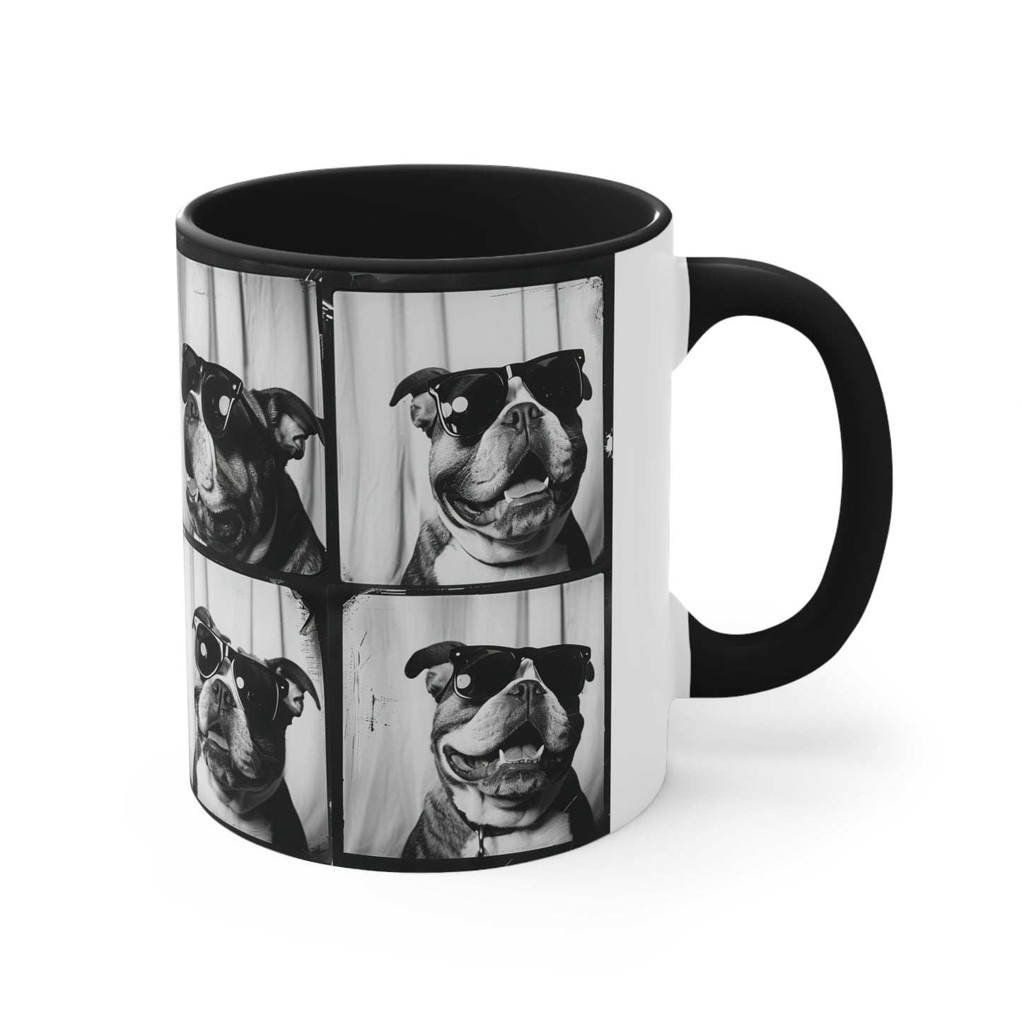 Bulldog Photo Booth Accent Coffee Mug, 11oz