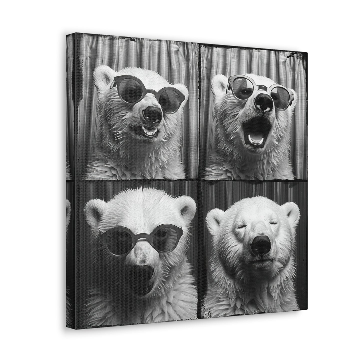 Polar Bear Photo Booth Canvas