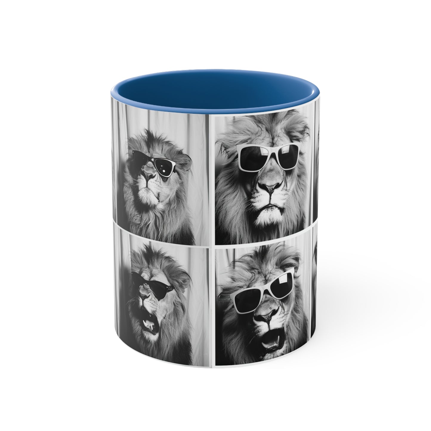 Lion Photo Booth Accent Coffee Mug, 11oz