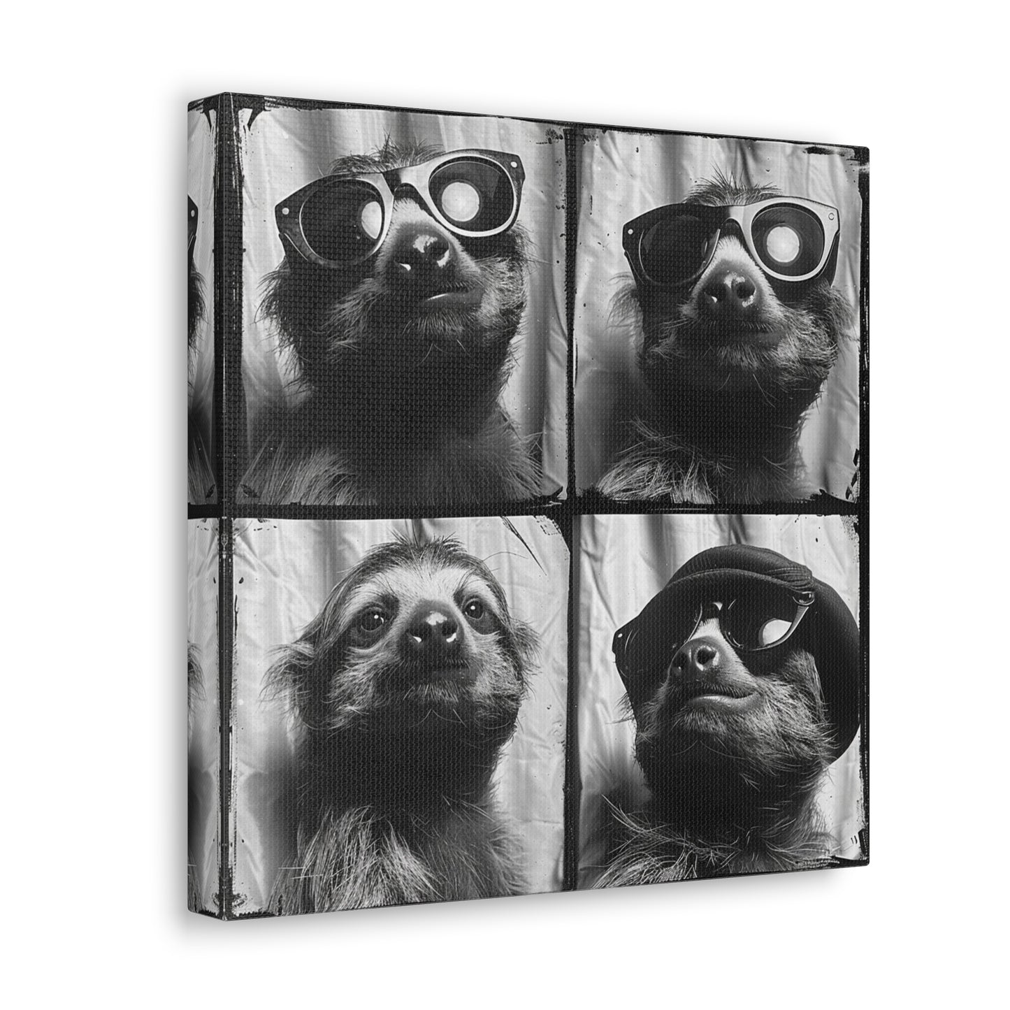 Sloth Photo Booth Canvas