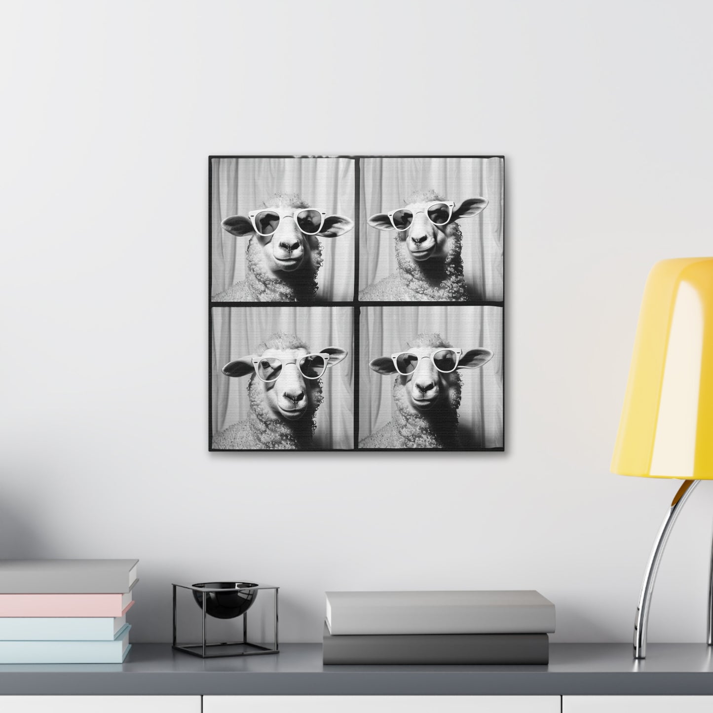 Sheep Photo Booth Canvas