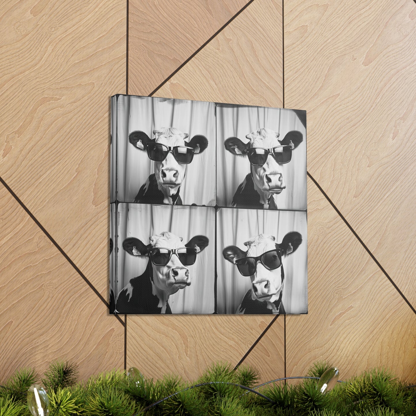 Cow Photo Booth Canvas