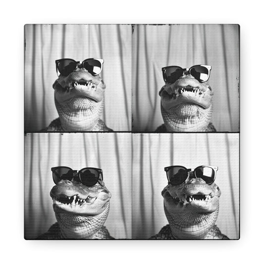 Crocodile Photo Booth Canvas