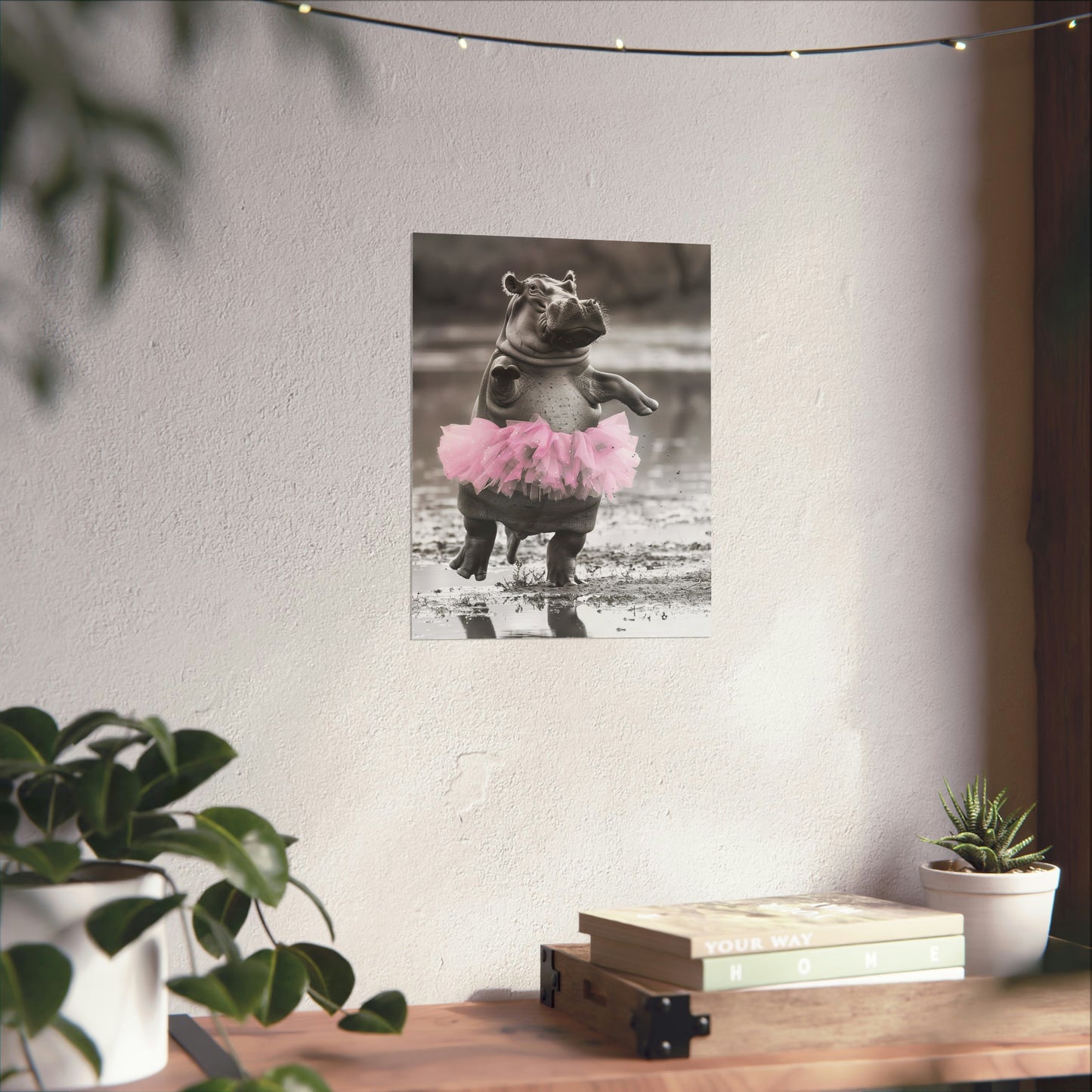 Hippo Tutu, Hippo Wall Art