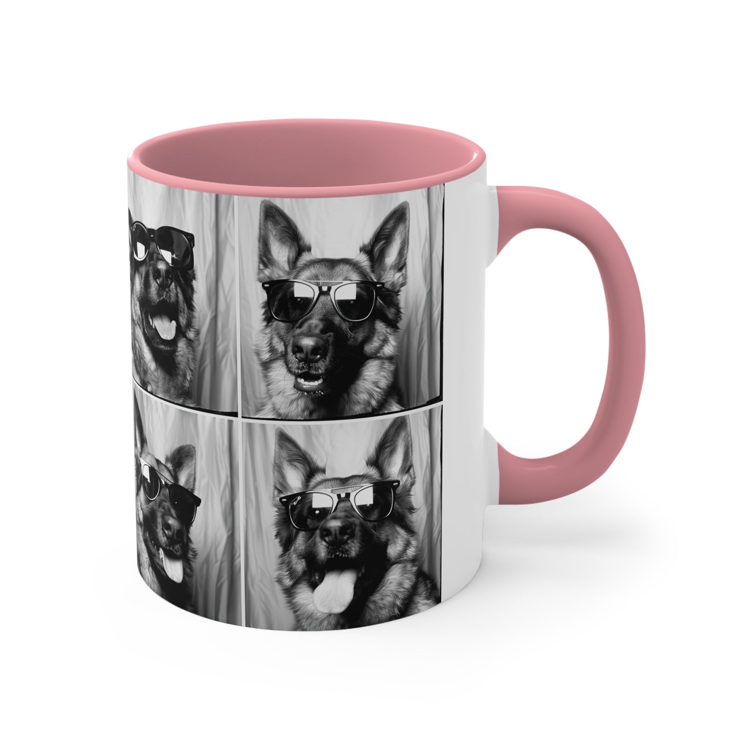 German Shephard Photo Booth Accent Coffee Mug, 11oz