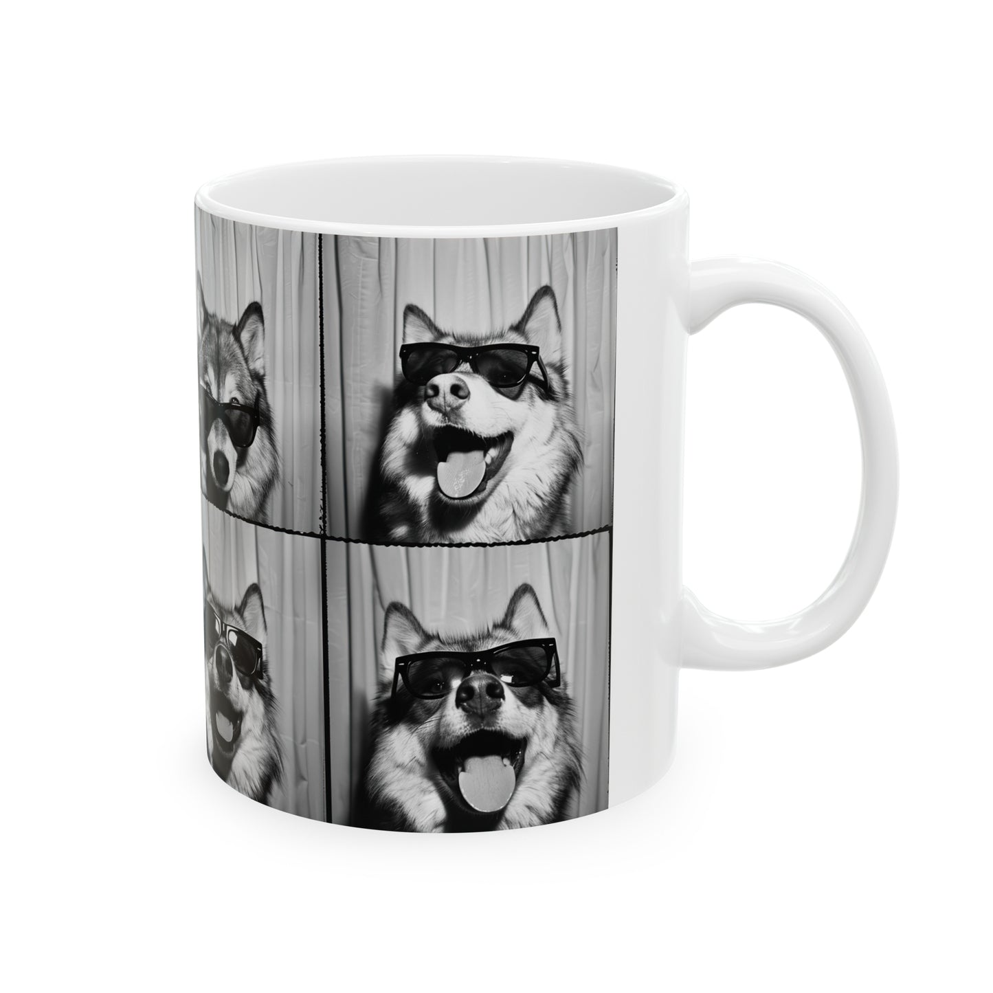 Wolf Photo Booth Accent Coffee Mug, 11oz