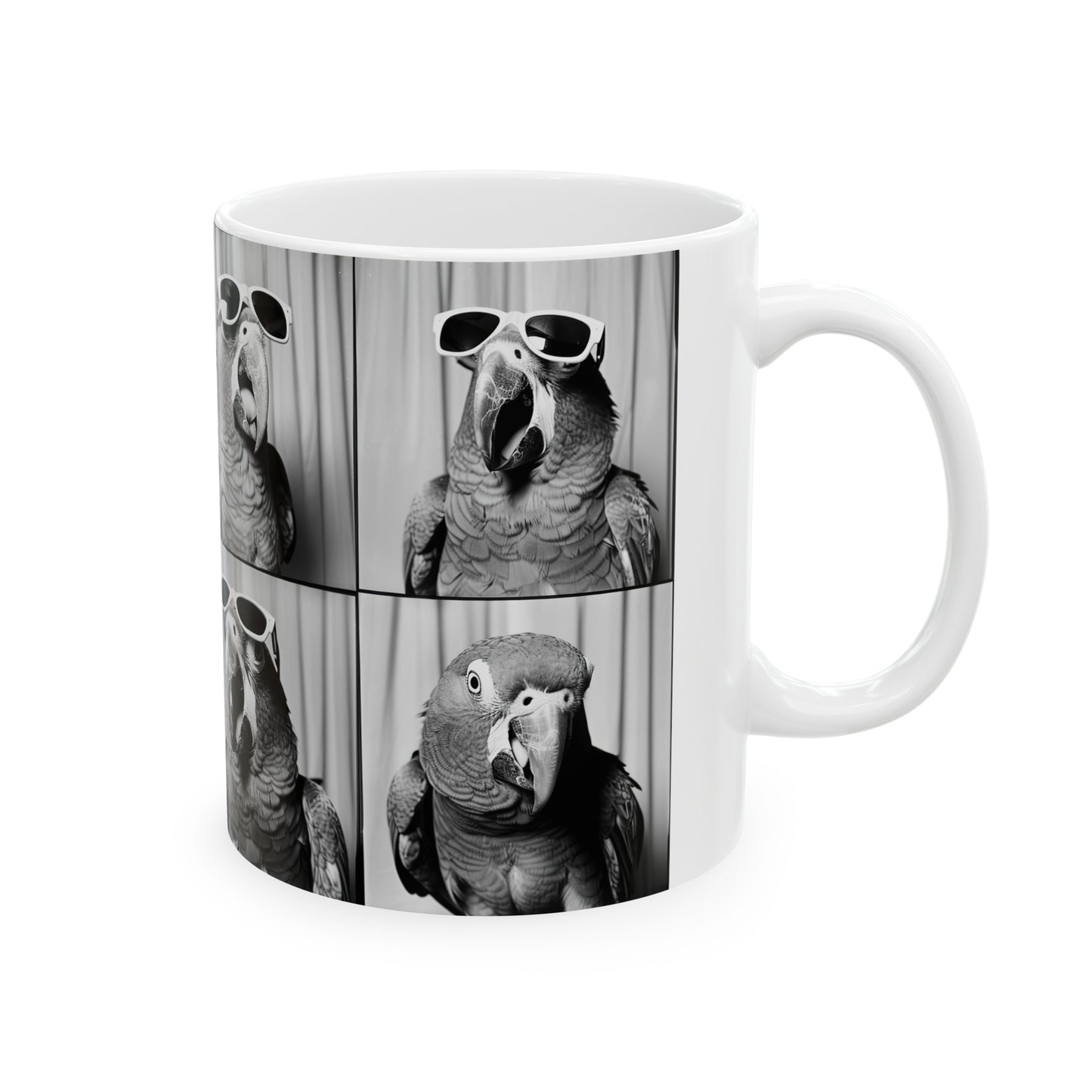 Parrot Photo Booth Accent Coffee Mug, 11oz