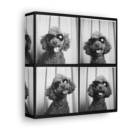 Poodle Photo Booth Canvas