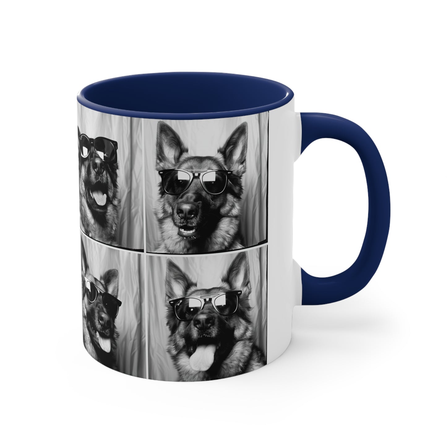 German Shephard Photo Booth Accent Coffee Mug, 11oz