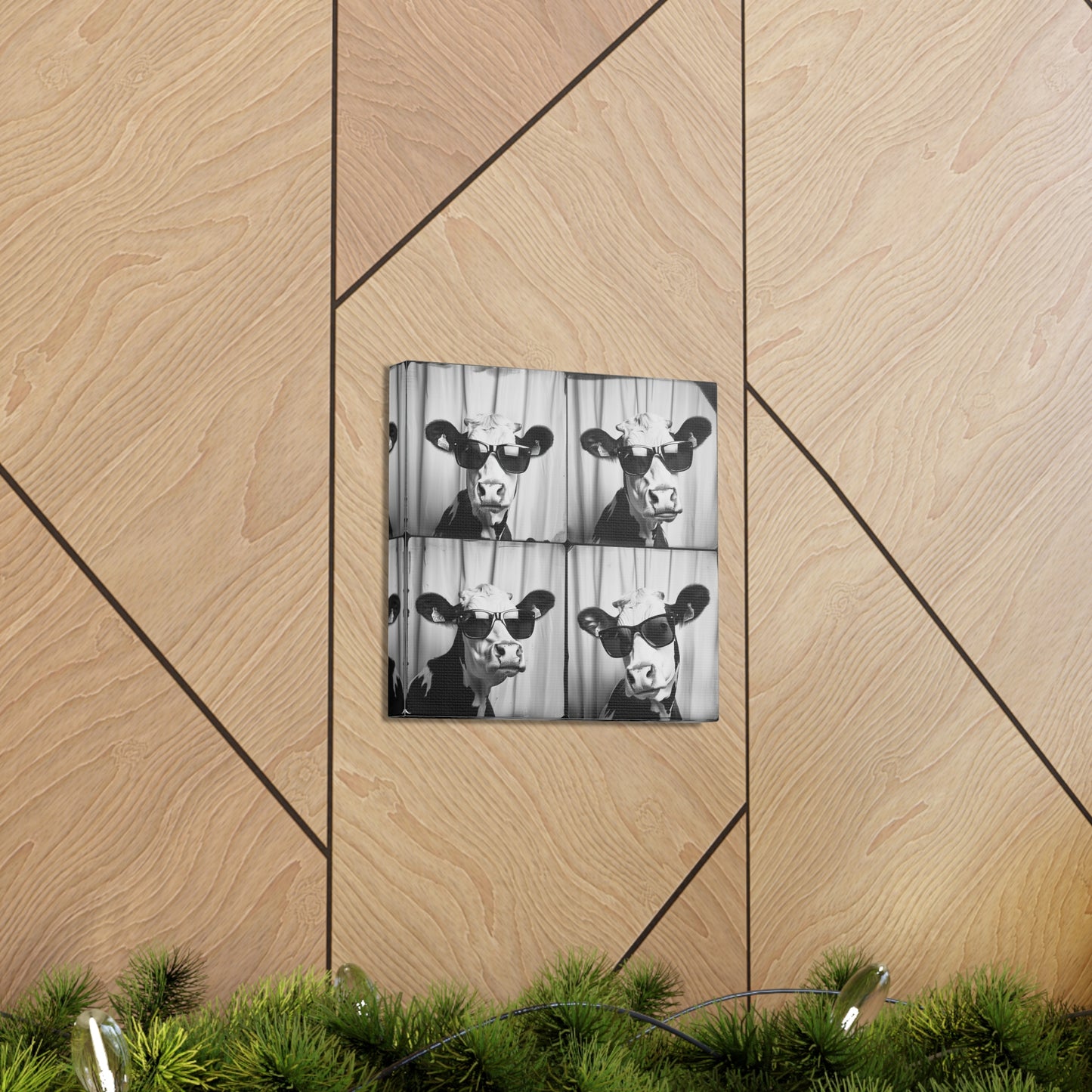 Cow Photo Booth Canvas