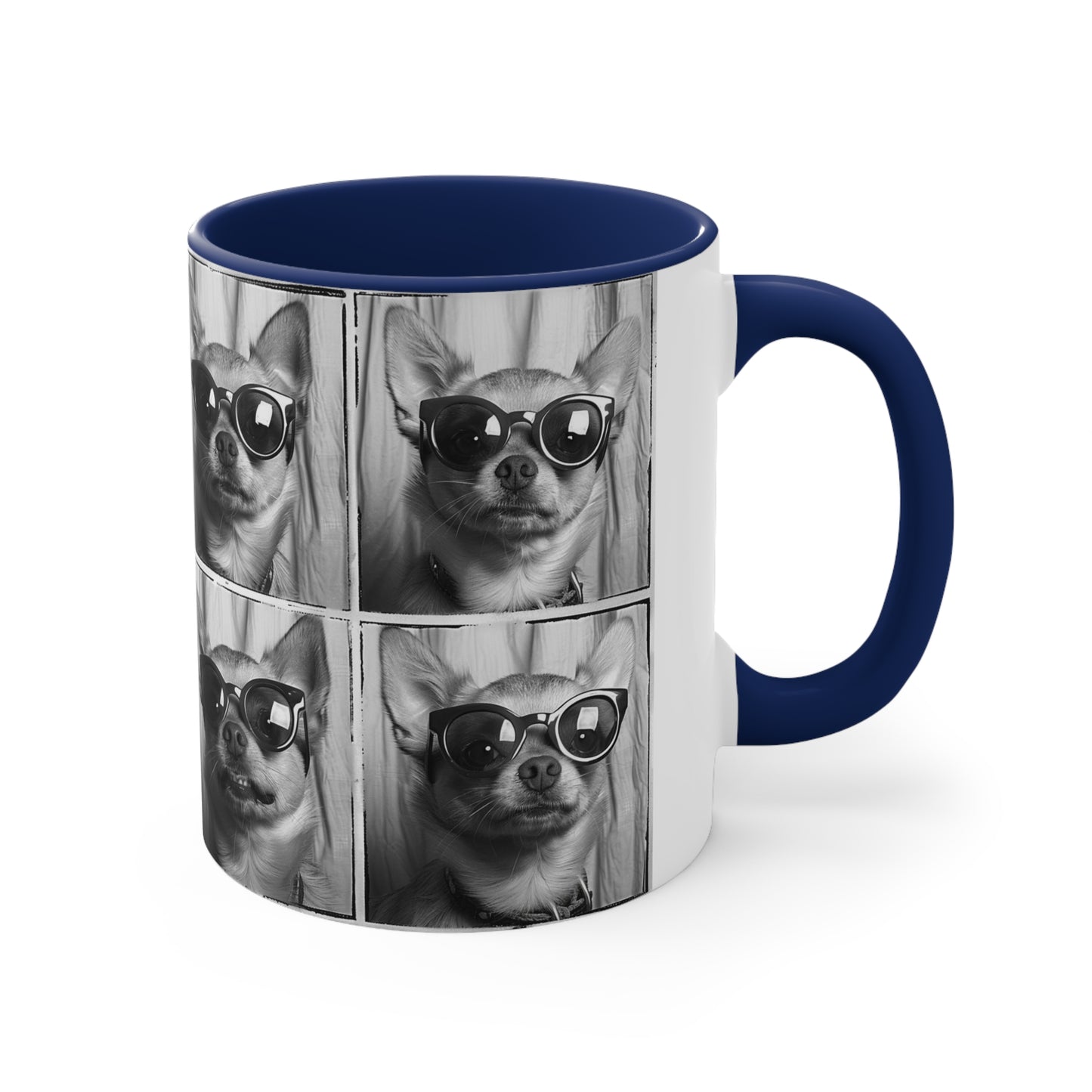 Chihuahua Photo Booth Accent Coffee Mug, 11oz